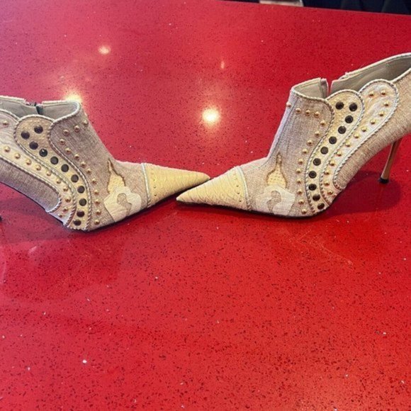 El Dantes bootie US 10 with Swarovski crystals $375 - Picture 1 of 7